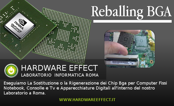 Sostituzione Reballing Chip BGA Scheda Video E NorthBridge.