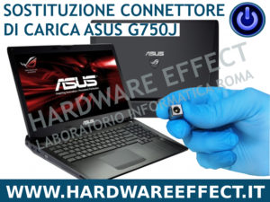 ASUS G750J sostituzione connettore di ricarica
